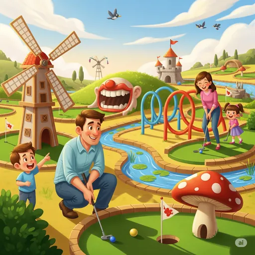 featured image: Top Rated Mini Golf Courses in Orlando, FL for Family Fun Adventures